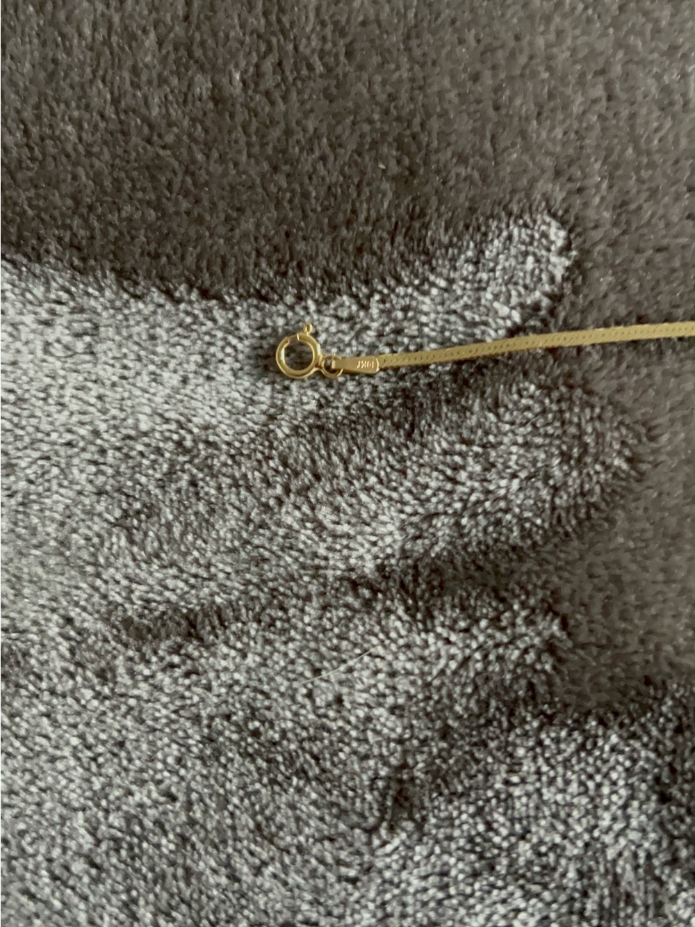 Delicate Gold Herringbone Necklace — Women's Slim Layering Chain - Picture 8 of 11